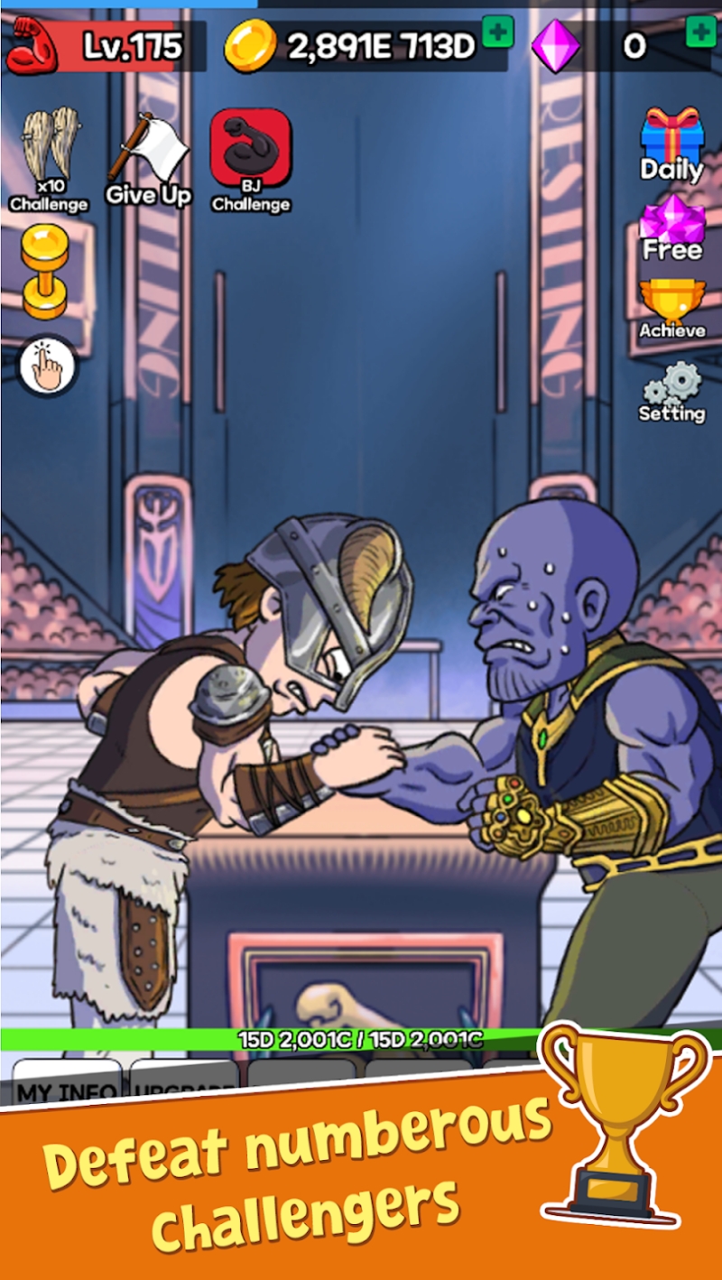 arm wrestling clicker mod apk