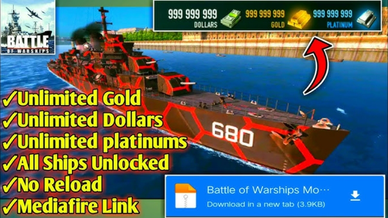 battle of warships mod apk