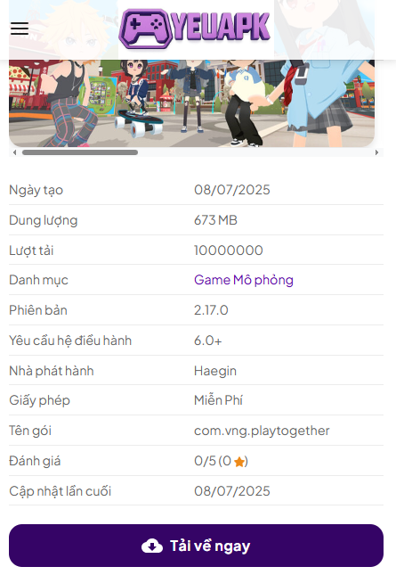 Hướng Dẫn Tải Và Cài Đặt Mod Play Together Vô Hạn Tiền Kim Cương v2.17.0 Mới Nhất