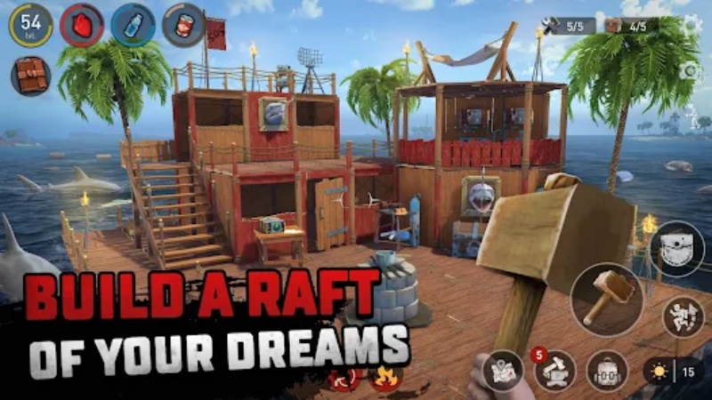 raft survival mod apk
