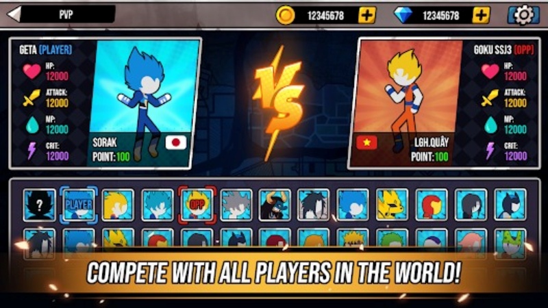 chiến binh đa vũ trụ đại chiến MOD APK