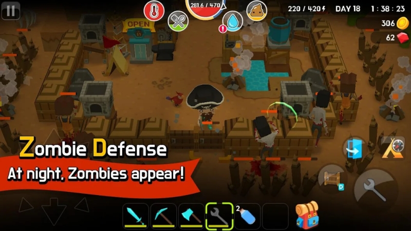 mine survival hack