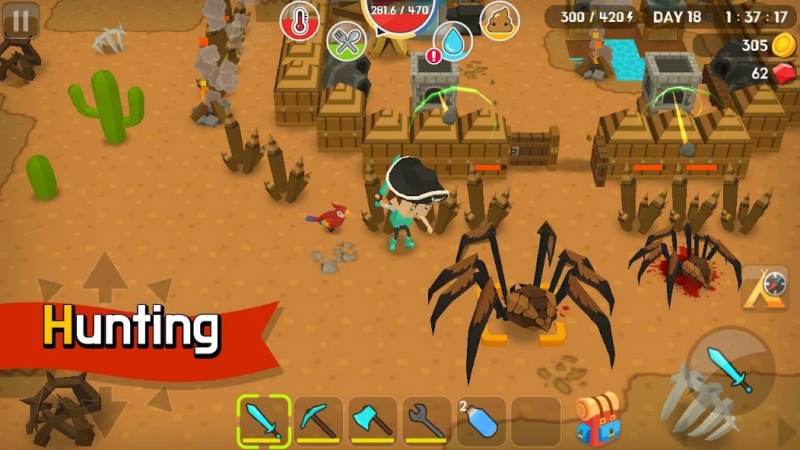 mine survival hack