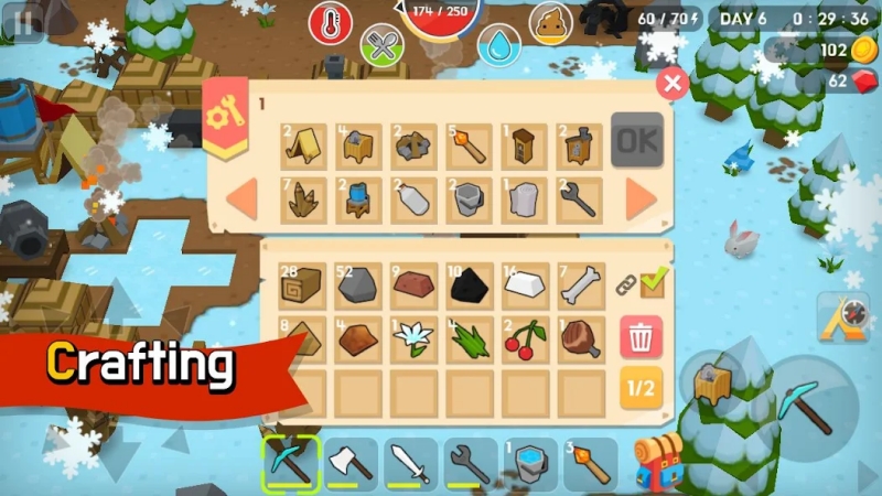 mine survival hack